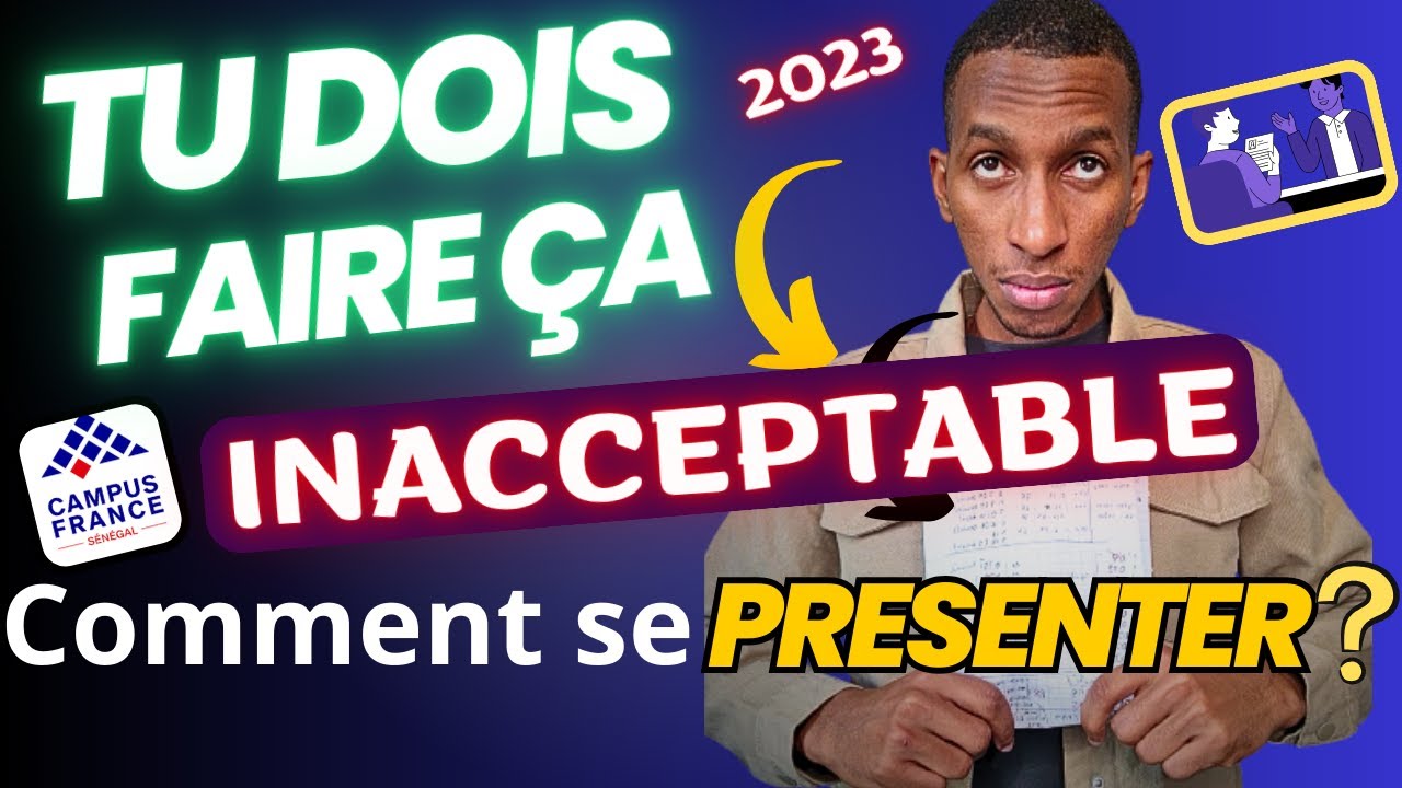 VOICI COMMENT SE PRESENTER :  exemple de réponse présentez vous entretien campus France