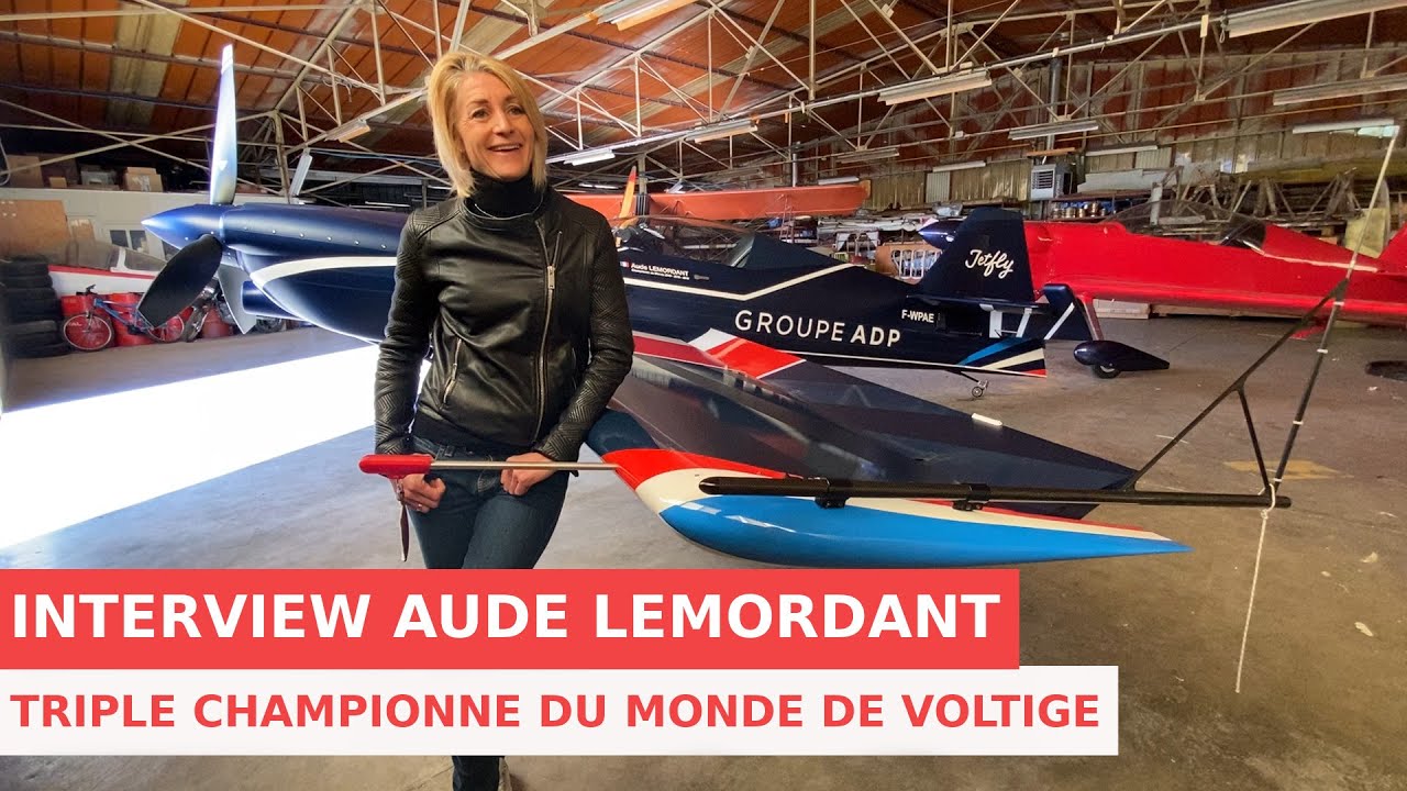 Interview Aude Lemordant, triple Championne du Monde de voltige, avec son nouvel avion