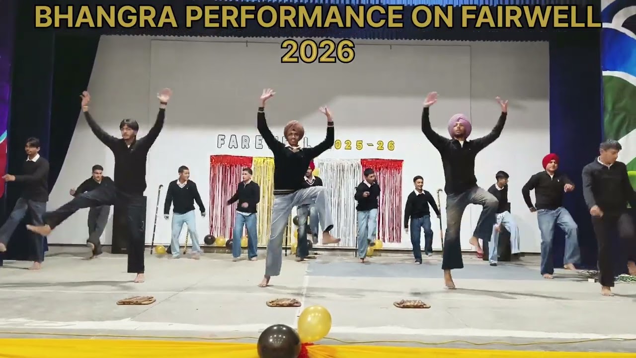 Bhangra Performance at Class XII Farewell 2025–26 | Punjabi Dance | APS Beas