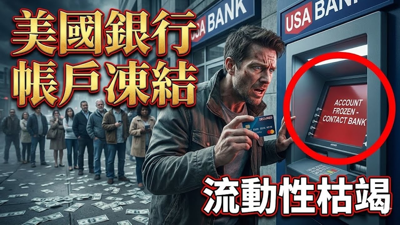 2026年美國銀行業「流動性枯竭」真相曝光，這 3 類銀行帳戶最容易被凍結，千萬別心存僥倖！#2026銀行危機 #流動性枯竭 #美國金融市場 #銀行帳戶 #財務安全 #投資理財 #預測  #風險警示