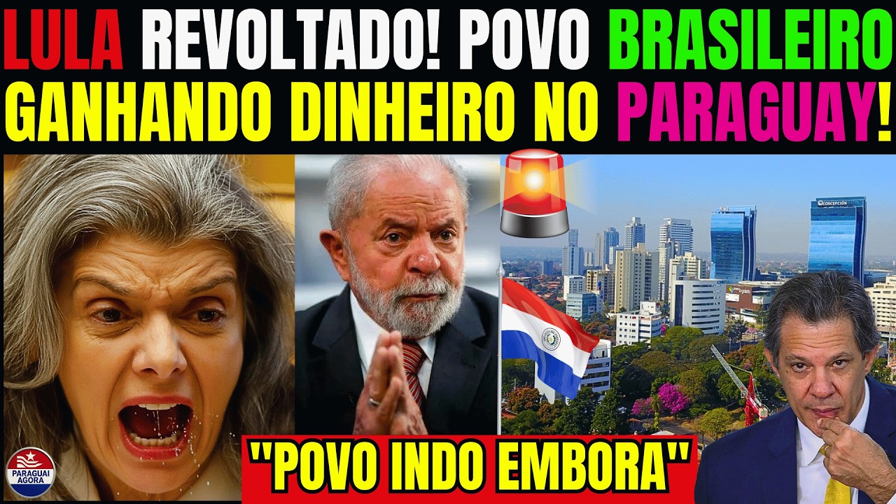 BOMBÁSTICO! PRESIDENTE DO PARAGUAI DETONA LULA. BRASILEIROS FOGEM EM MASSA PARA GANHAR EM DOLAR