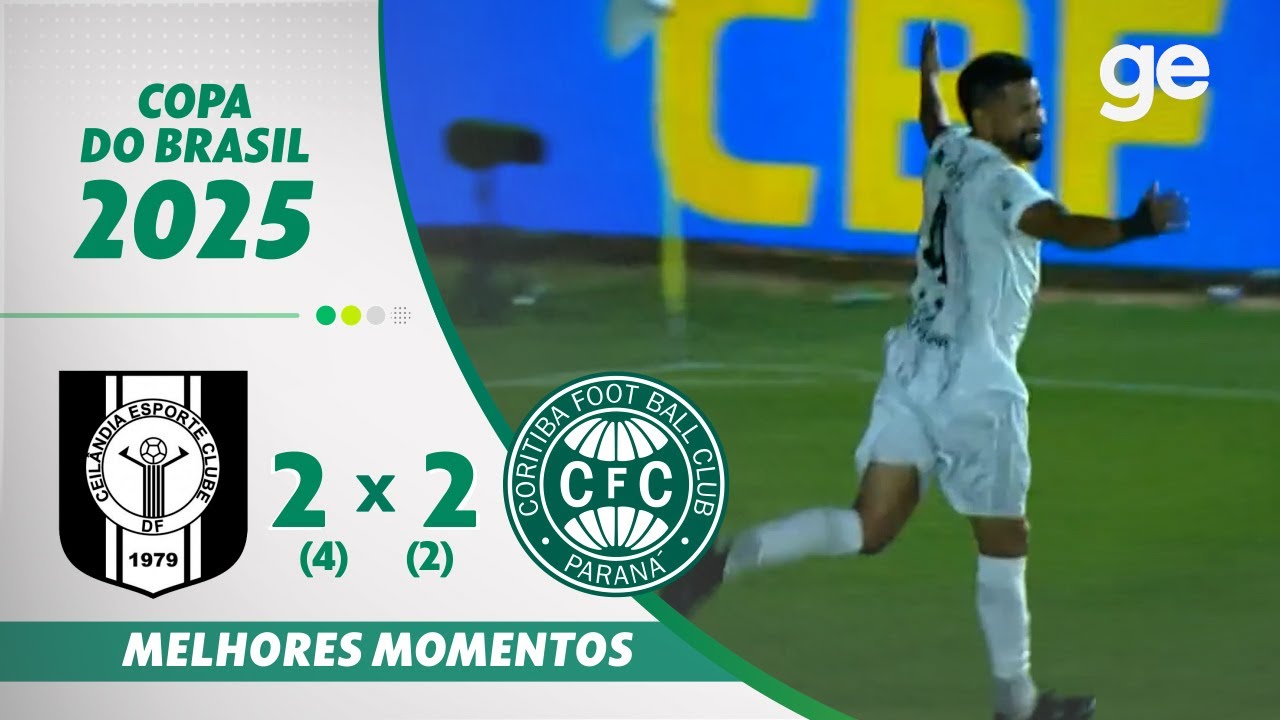 CEILÂNDIA 2 (4)X(2) 2 CORITIBA | MELHORES MOMENTOS | COPA DO BRASIL | ge.globo