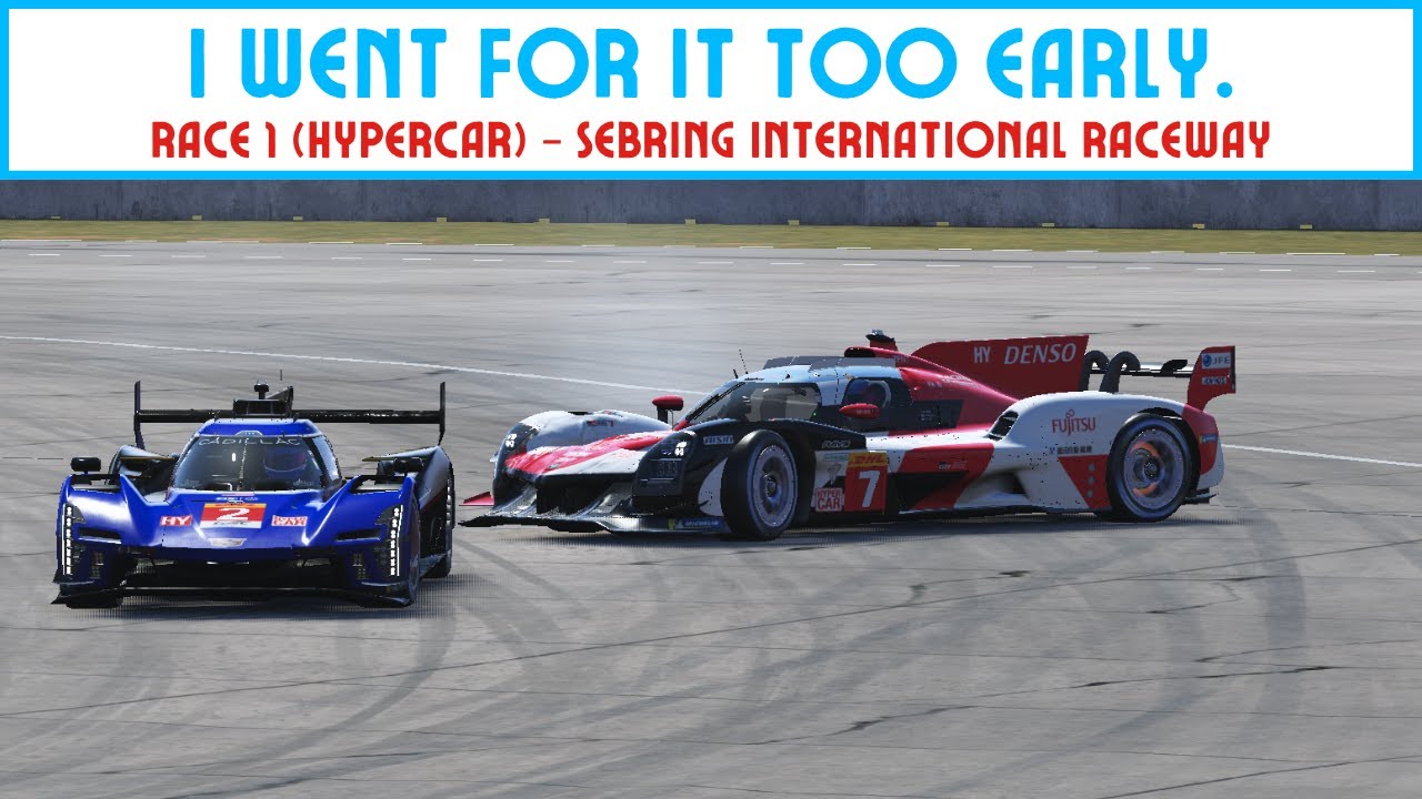 I ALWAYS SEEM TO MESS UP GOOD CHANCES!!! WEC Hypercar 23 SPT Race 1