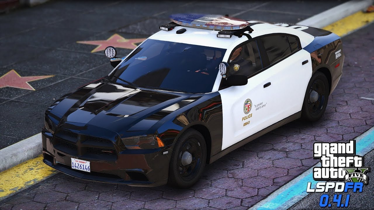 GTAV-LSPDFR 0.4.1 Day-369 LAPD! Dodge Charger Why run? Road to 13K