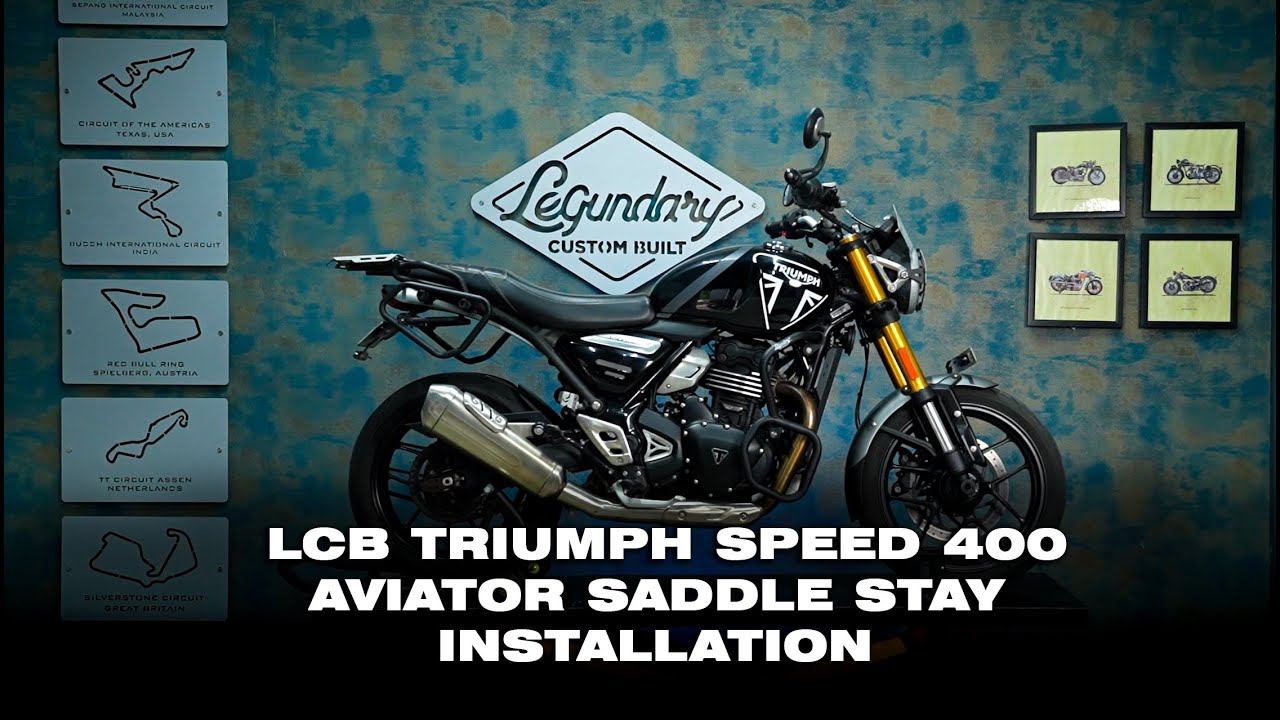AVIATOR SADDLE STAY | INSTALLATION GUIDE | TRIUMPH SPEED 400