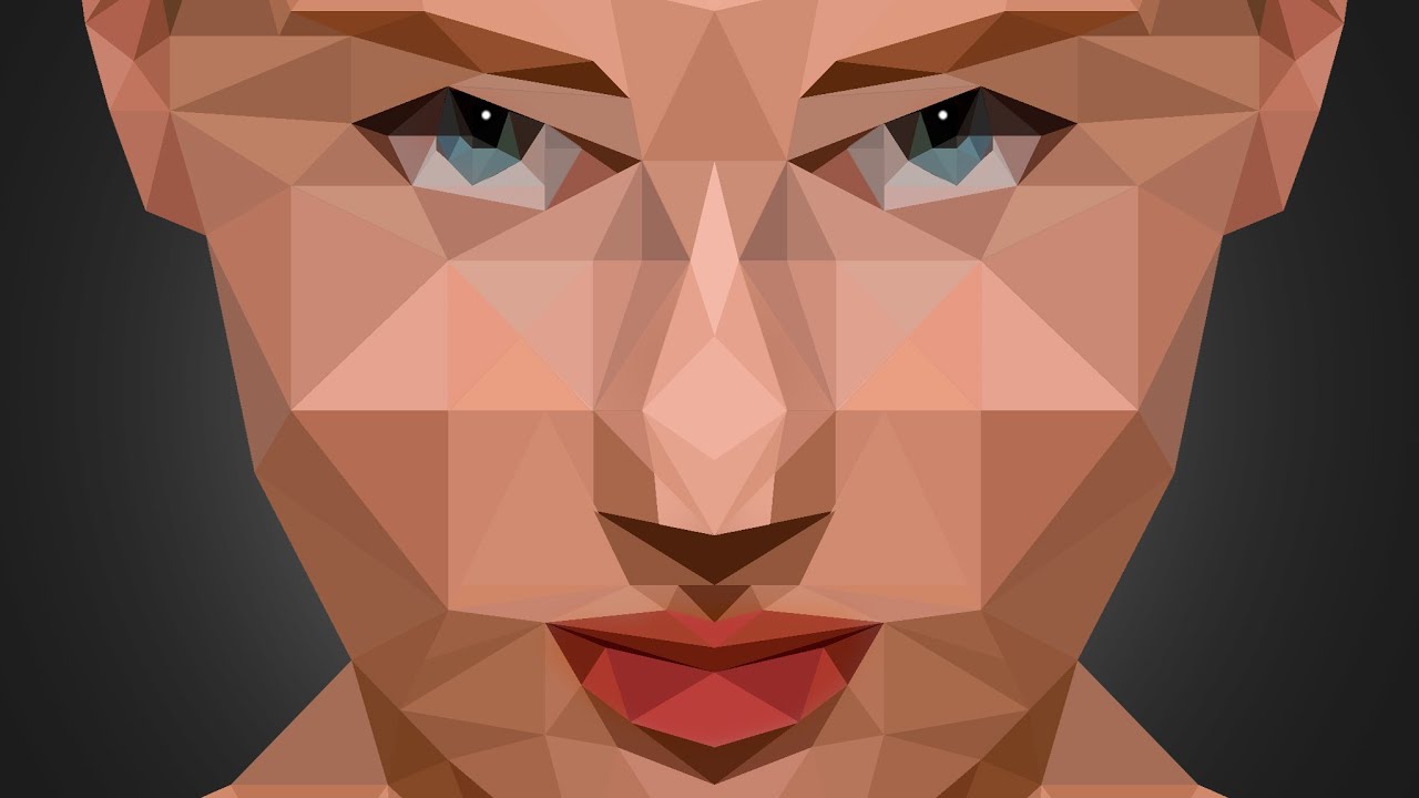 Low Poly Portrait effect | Photoshop Tutorial | Photo effects