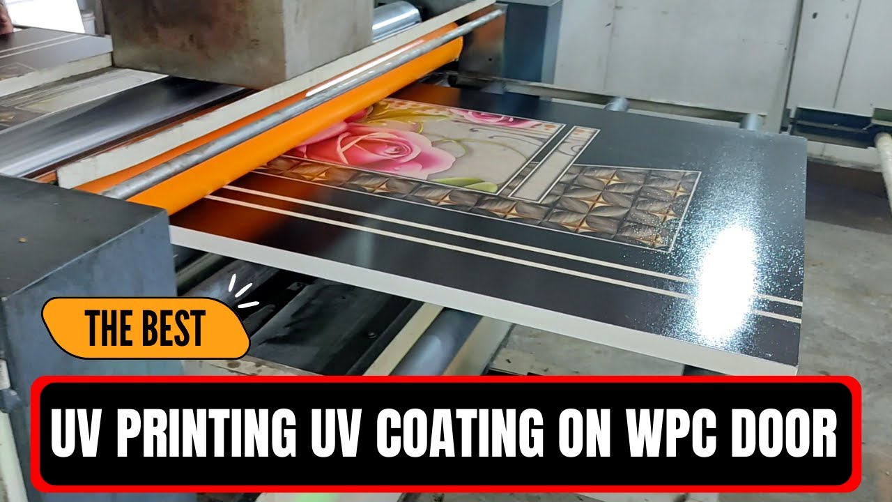 DIGITAL UV PRINTING AND UV COATING ON WPC DOOR | UV FLATBED PRINTER | EEZEE BOARD #wpcdoor