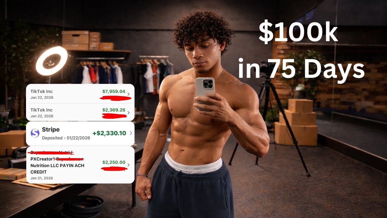 How I Made $100k in 75 Days as a Fitness TikTok Shop Creator