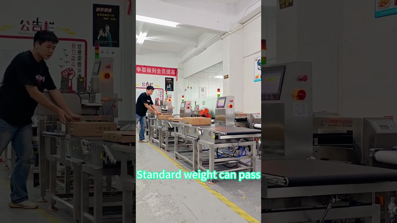 Big load weight checkweigher for carton boxes #foodindustry #checkweigher#weighing#checkweigher