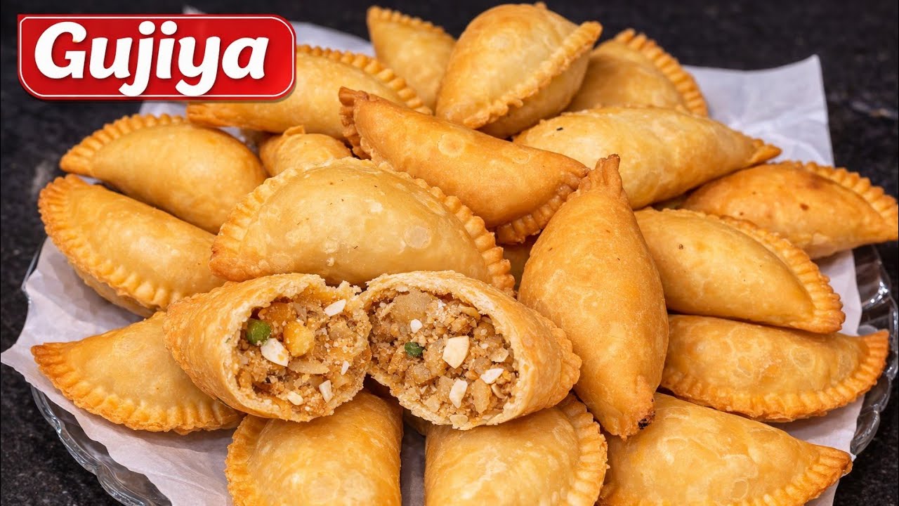 हलवाई जैसी खस्ता गुजिया 😱 तलते समय एक भी नहीं फटेगी | Perfect Khasta Gujiya Recipe