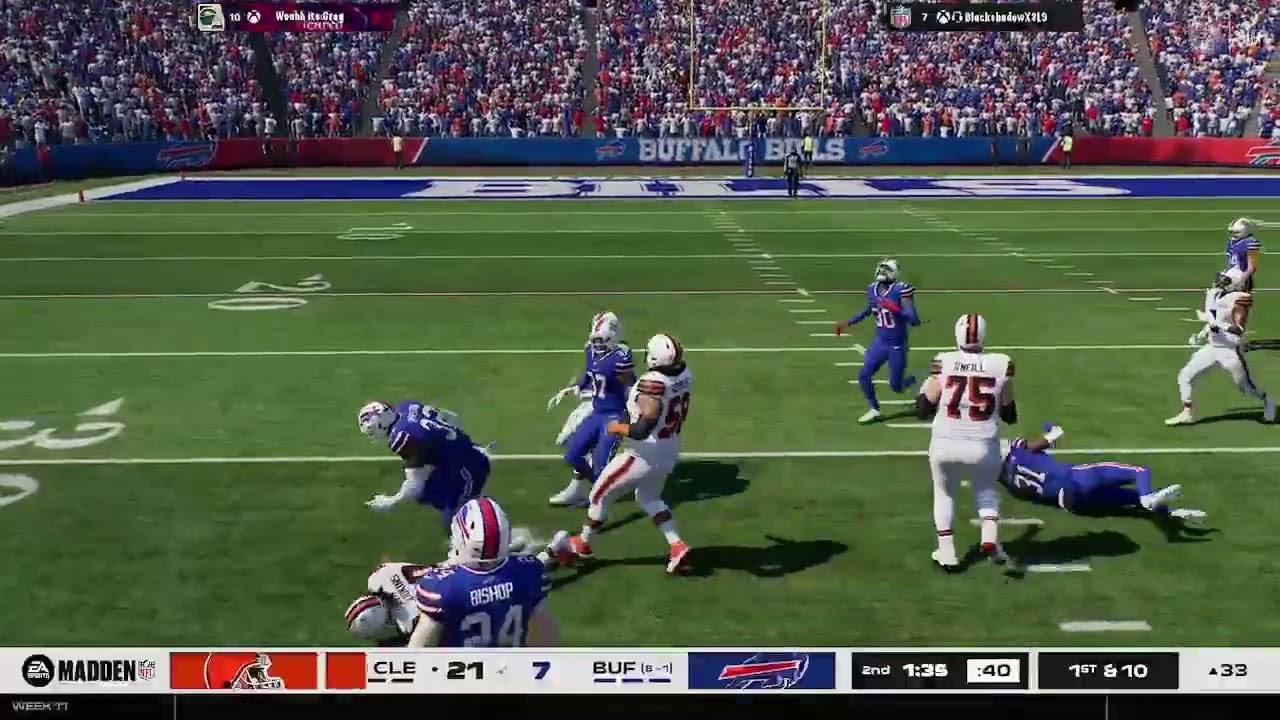 Madden Ballskin's League Week 11