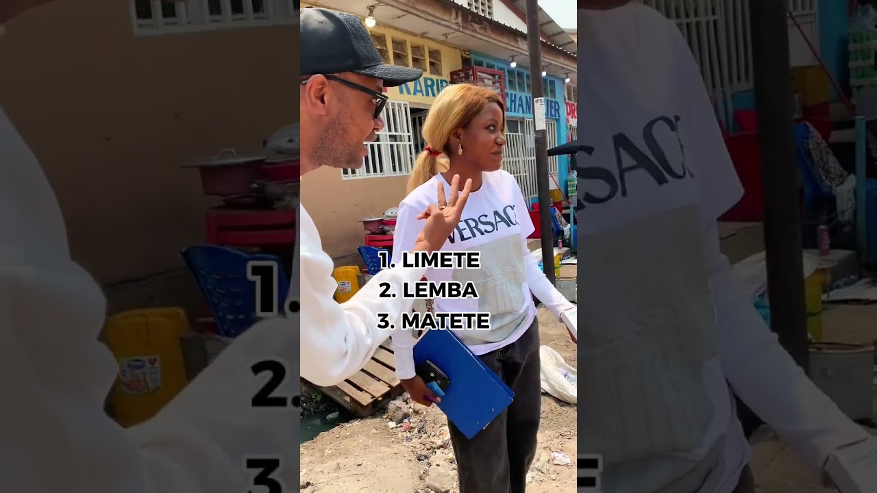 Depuis la 8e rue LIMETE à Kinshasa, une étudiante participe à notre jeu micro baladeur EMELWEB