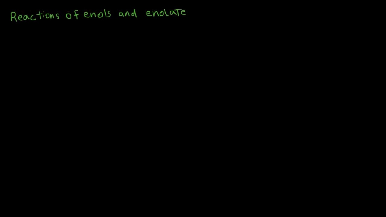Reaction of enols and enolate with electrophiles.