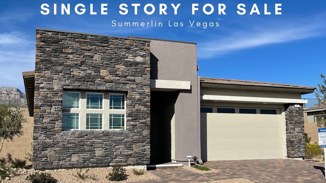 Las Vegas New Homes For Sale | Single Story Modern Design, Summerlin Las Vegas, $606k+, 1,747sf