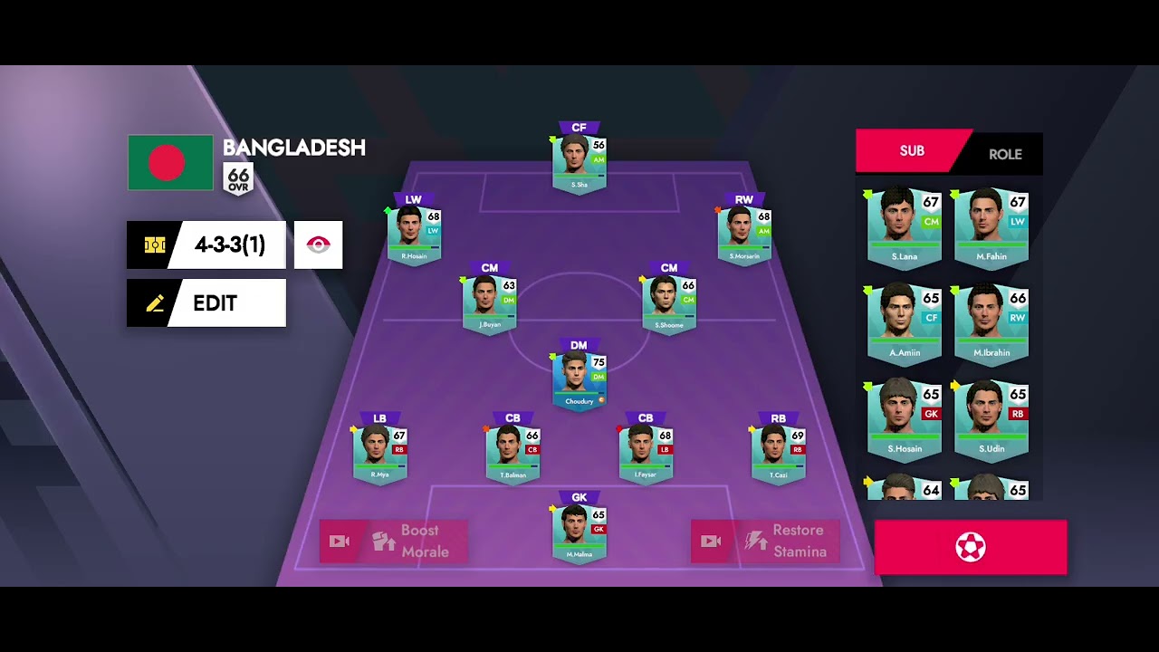 Football Bangladesh vs Morocco 