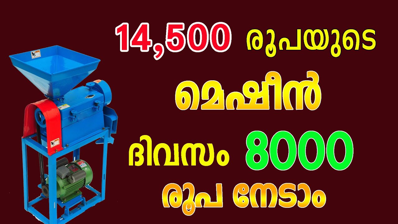 ഒരു മെഷീൻ കൊണ്ട് രണ്ടുപയോഗങ്ങൾ  Mini Rice Mill Business Idea Malayalam