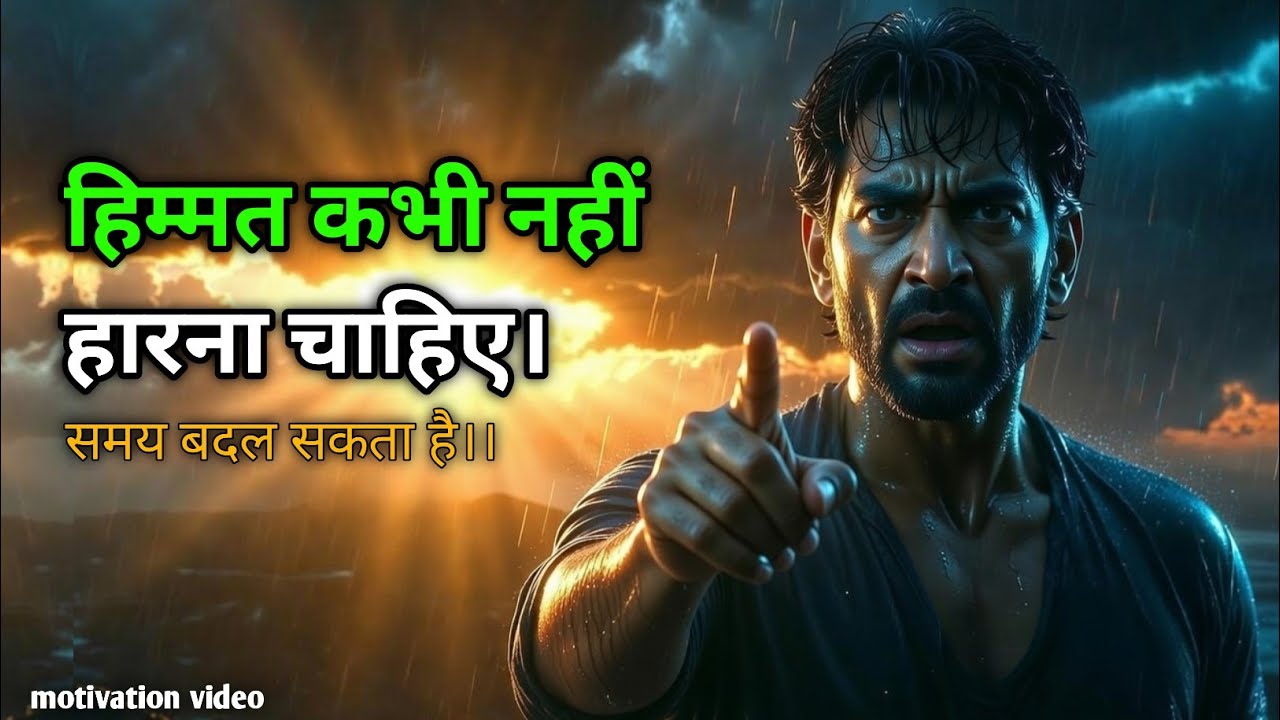 हिम्मत कभी नहीं हारना चाहिए, समय बदल सकता है।।#story Gyanvardhak video. #motivation #education ..