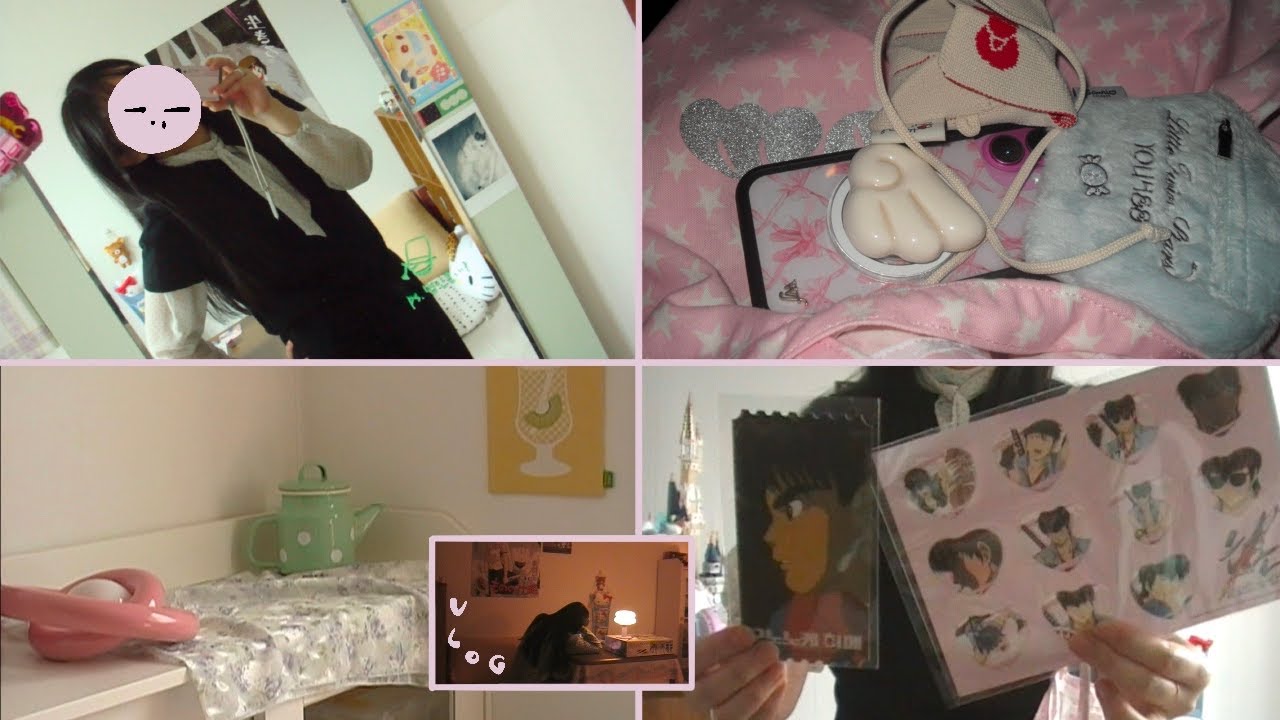 -.,-브이로그-~^ | 난 그냥 이렇게 살아 (이케아 가구 조립, 혼영, 모노노케히메, 은혼, 사과 맛있다, 크로키크로키, 방정리...)