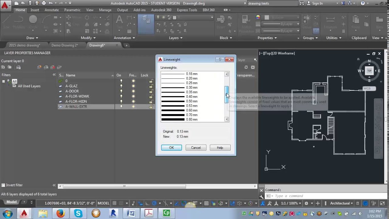 AutoCAD Demo - Creating and using layers