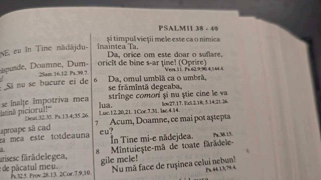 Psalmul 36, 37, 38, 39, 40, 41, 42 Biblia audio si video