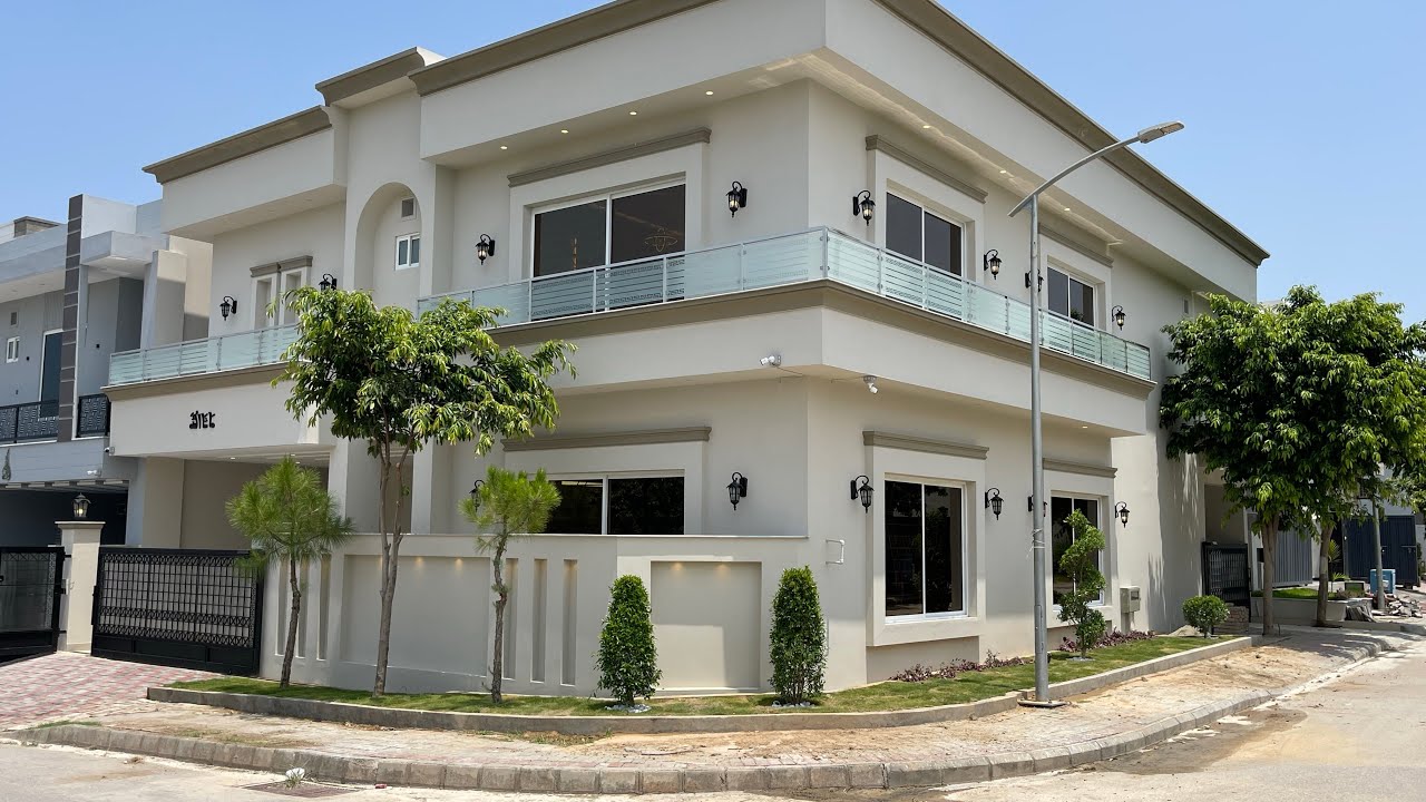 0336-0530919 📞 13 Marla Kashmir Highway Facing Proper Corner House For Sale In Topcity-1 Islamabad.