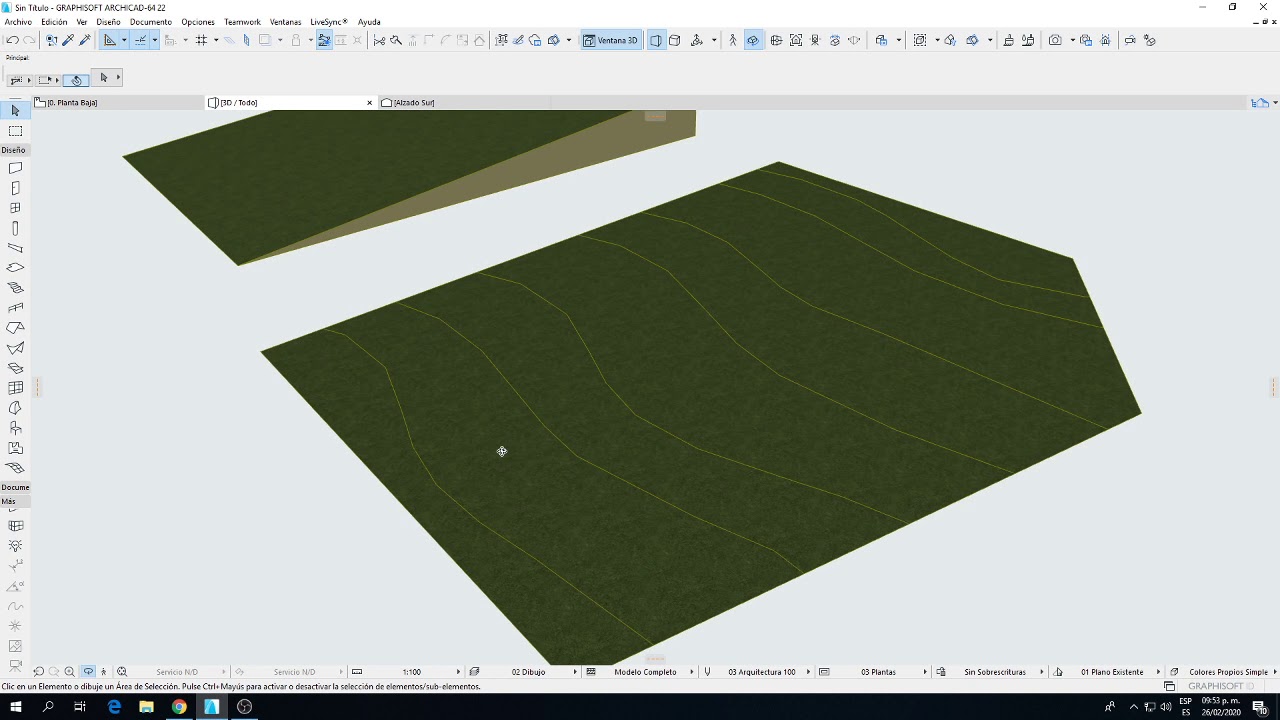 como hacer un terreno en archicad