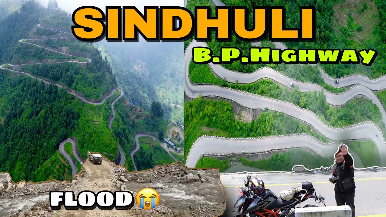 RIDING SOLO TO SINDHULI - MOST BEAUTIFUL B.P. HIGHWAY || FLOOD & LANDSLIDE