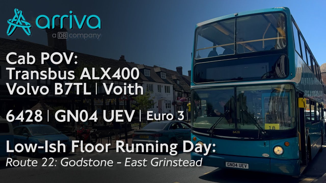 Cab POV: Low-Ish Floor Running Day | Transbus ALX400 - 6428 | Route 22: Godstone - East Grinstead