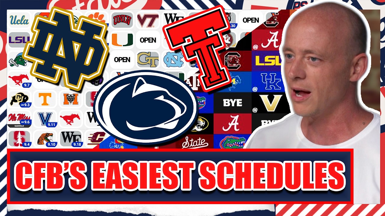 Five Easiest CFB Schedules In 2026 - Josh Pate's College Football Show