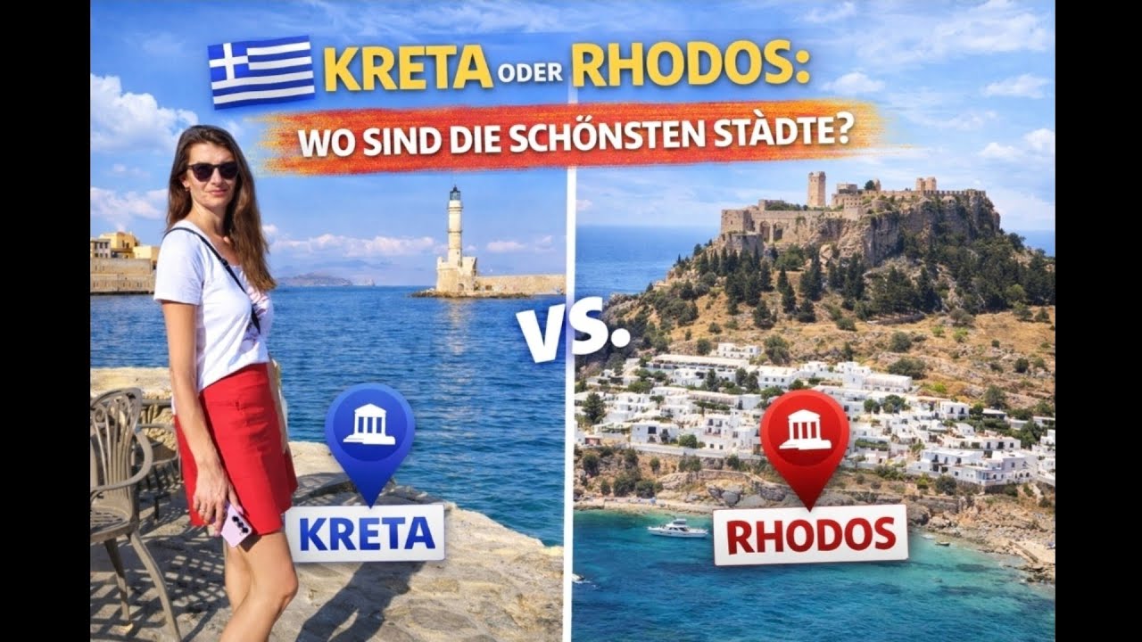Kreta oder Rhodos - Wo sind die sch&ouml;nsten St&auml;dte?