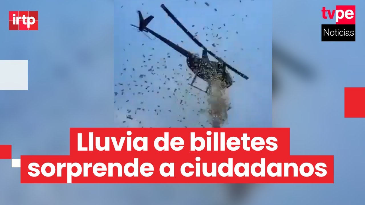 EE. UU.: empresario cumple último deseo y lanza su fortuna desde un helicóptero en Detroit