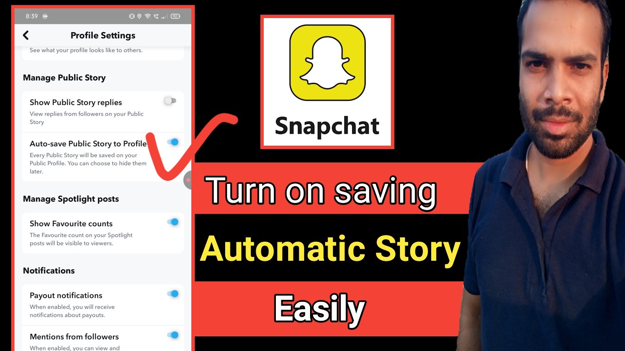 Enable Autosave Story in Public Profile as Memory | Turn on Autosave