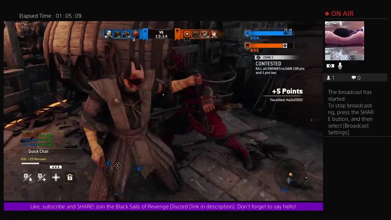 The Captain up early playing a lil For Honor