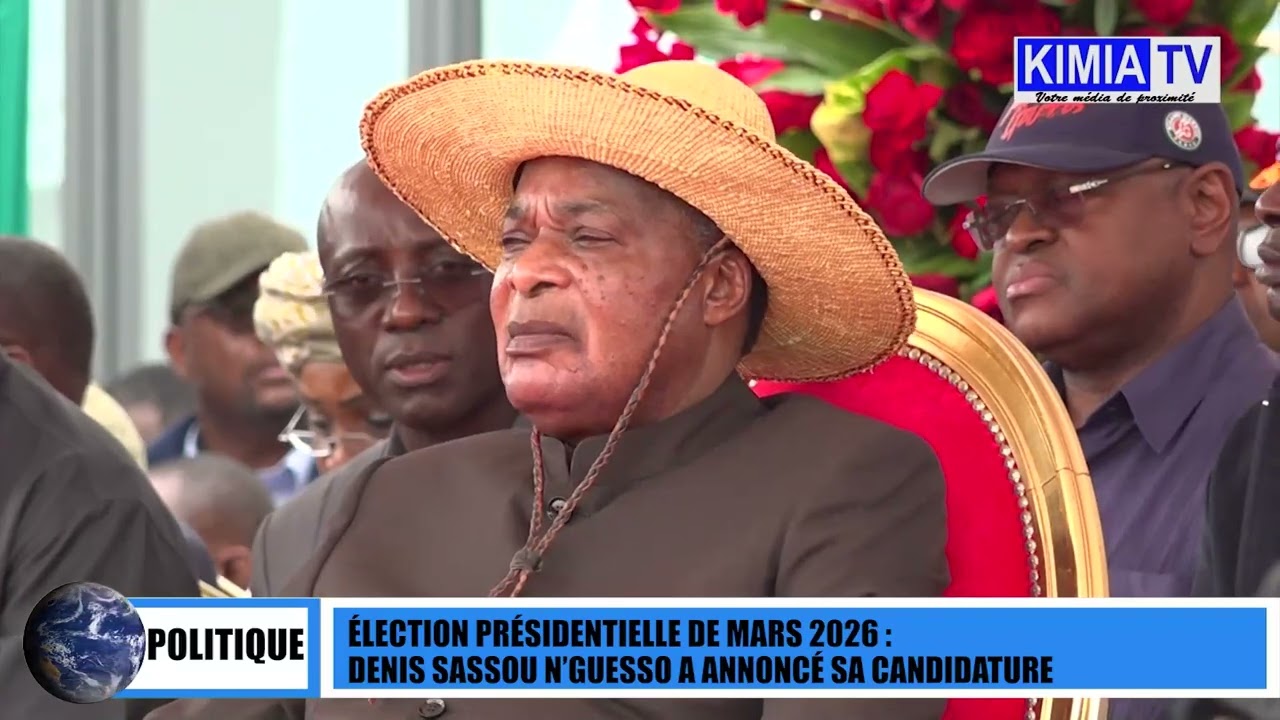 Election présidentielle de mars 2026 : Denis Sassou N'Guesso a annoncé sa candidature