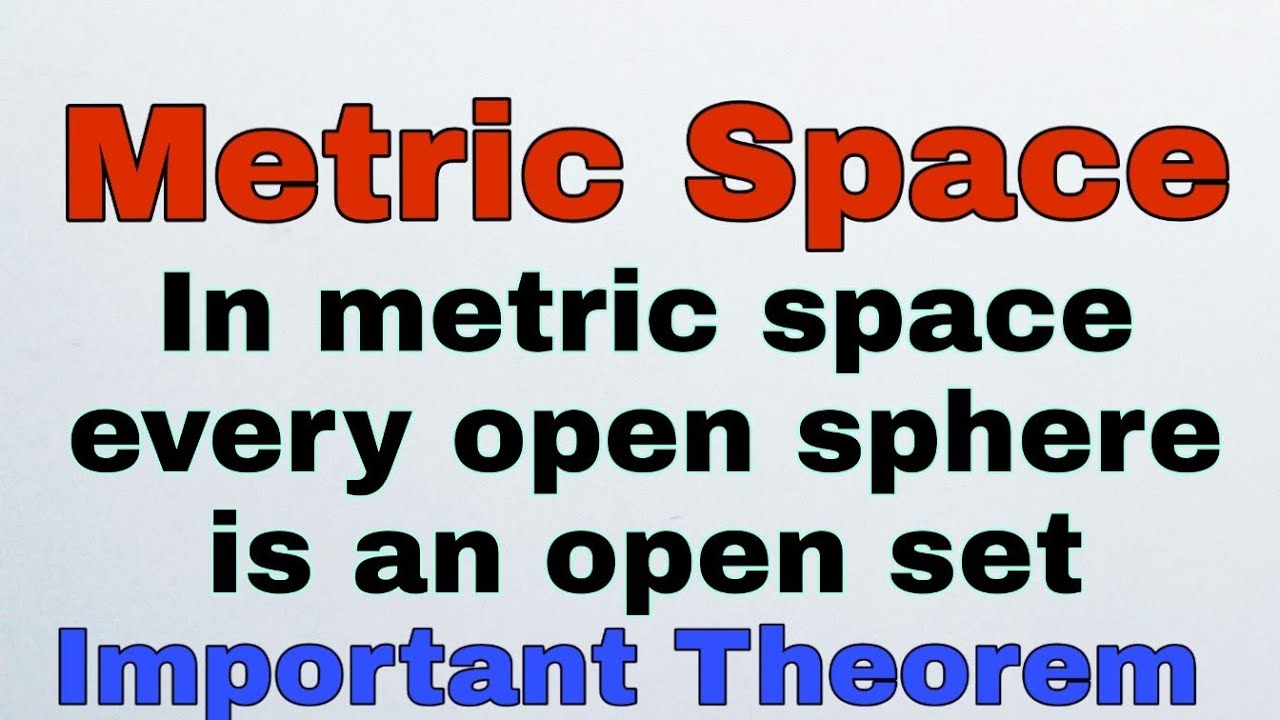 Every open Sphere is an open set