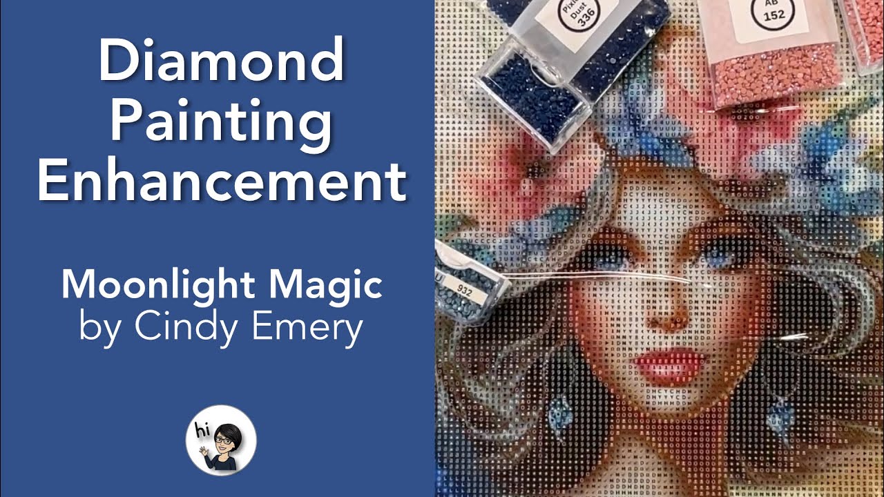 Diamond Painting Enhancement - Moonlight Magic - Rhinestone Goddess Creations