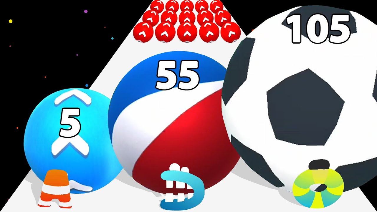 ROLLING GOING BALL = Level Up Balls + Alphabet Lore Run (Math Games)