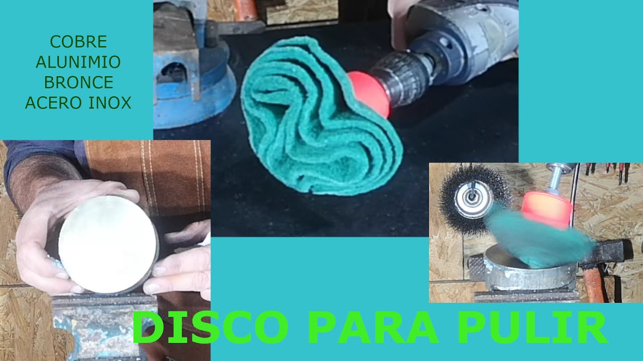 Disco para pulir de estropajos