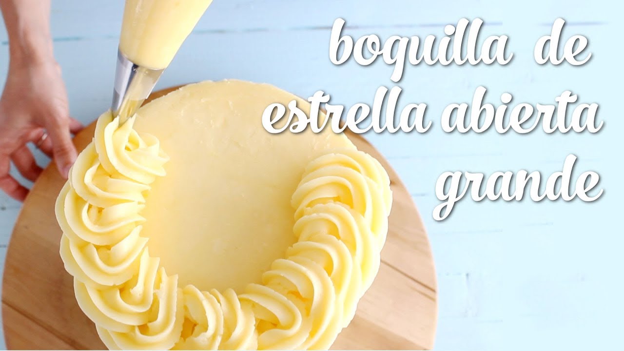 Decoración de tarta con Boquilla de Estrella Abierta