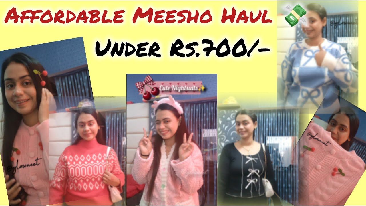 Meesho Finds Under ₹700 🛍️ | Cozy Cardigans & Stylish Night Suits | Budget Winter Haul