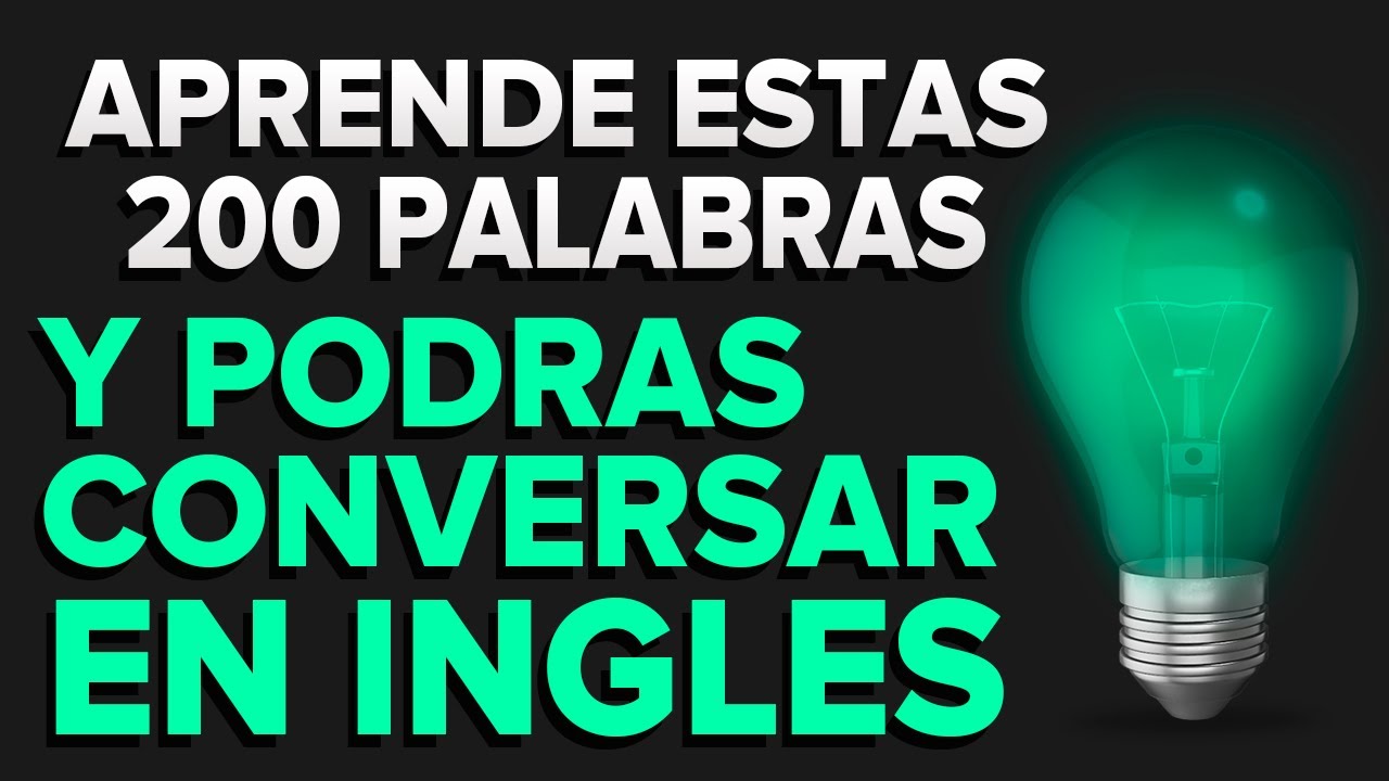 ✅ MEMORIZA Estas 200 PALABRAS y Podrás CONVERSAR en INGLES Como NATIVO 😮🧠 (Voz Inglés y Español) 🎧