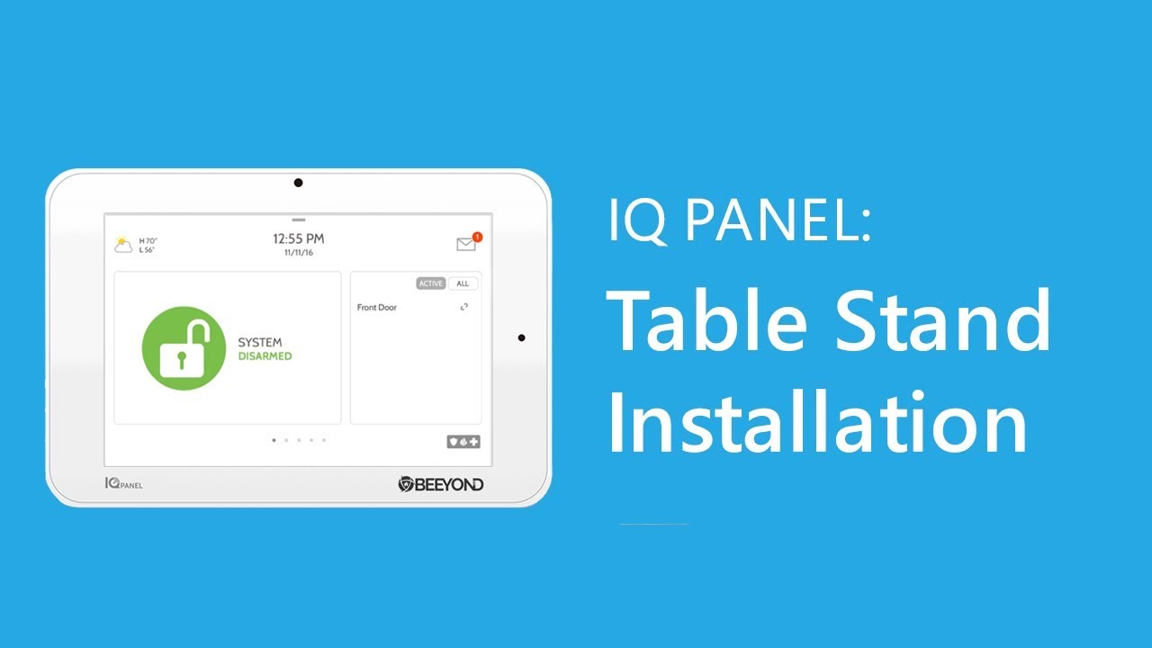 IQ Panel: Table Stand Installation