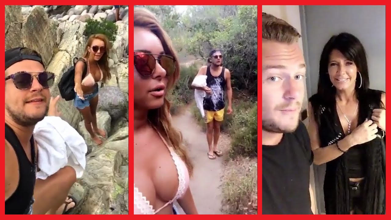 Stories Snapchat Jeremstar avec Fidji et Nathalie en Corse du 11/08/2016