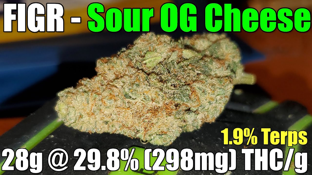 FIGR - Sour OG Cheese - Unboxing Review - 28g @ 29.8% (298mg) THC/g (+Extreme Closeups)