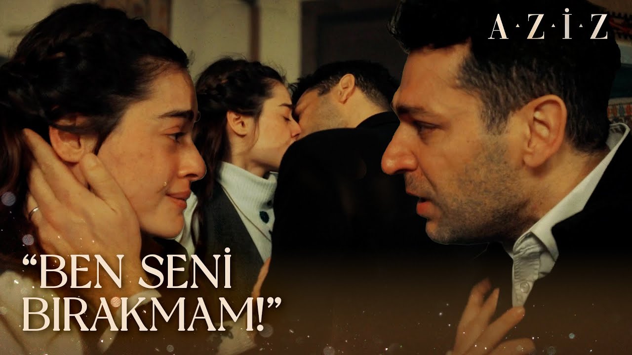 Aziz, Efnan'ın dudaklarına yapışıyor! | Aziz
