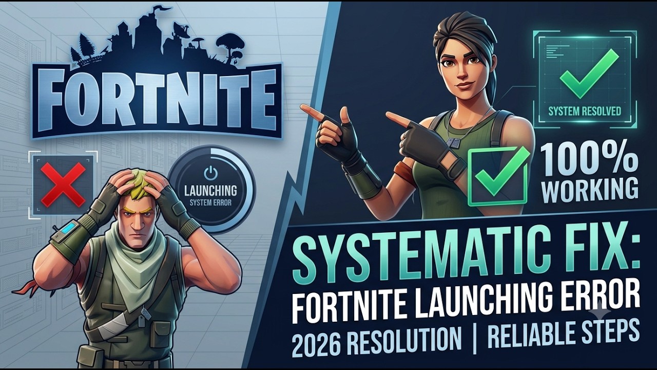 Как исправить проблему с запуском Fortnite в 2026 году ✅ | Простое решение и 100% результат