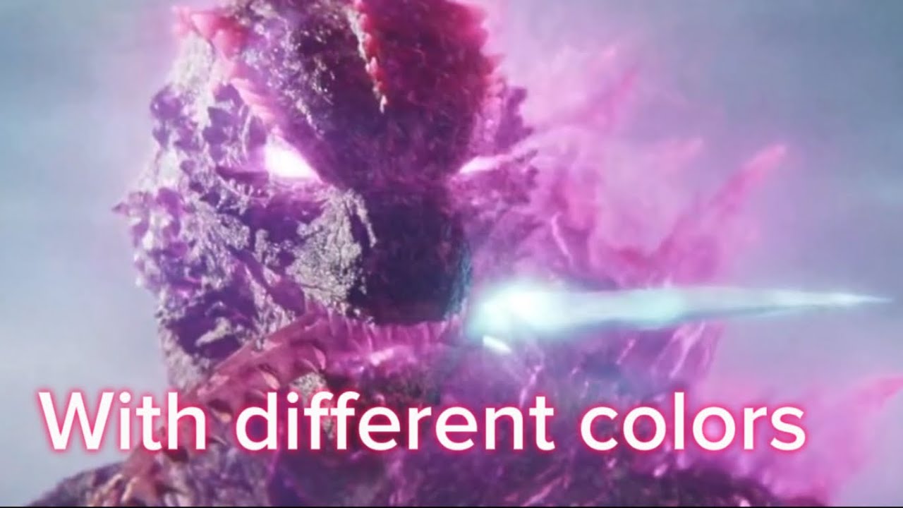 Supercharged evolved Godzilla with different colors (200 subs)