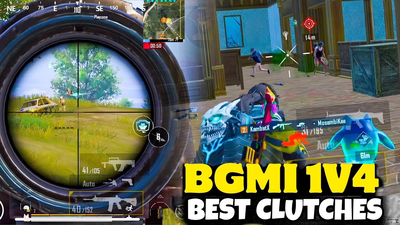 1v4 Clutch GOD Mode 💀 | BGMI Montage | Insane Reflexes!@kambatX-w6l 