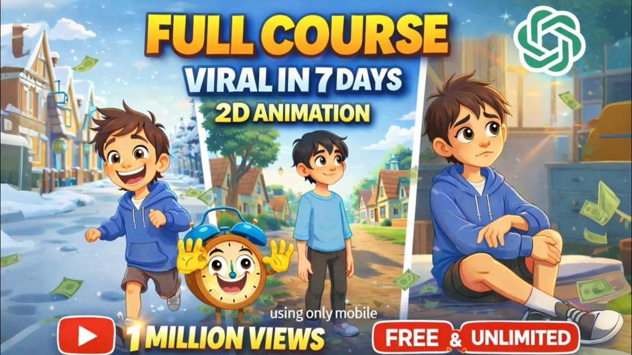 2d cartoon videos kaise banaye/ using Ai free AI tools ka use karke 2d animation story