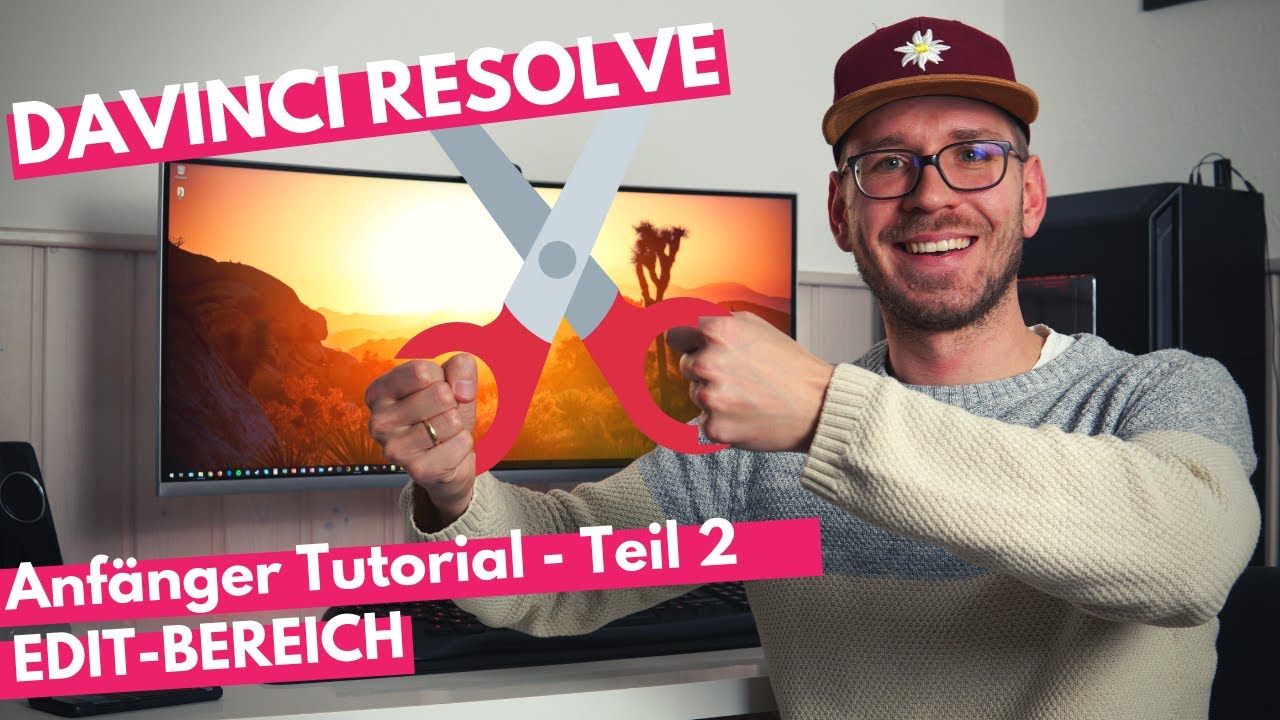 Davinci Resolve Tutorial deutsch - 2 - Video schneiden / EDIT [2019]